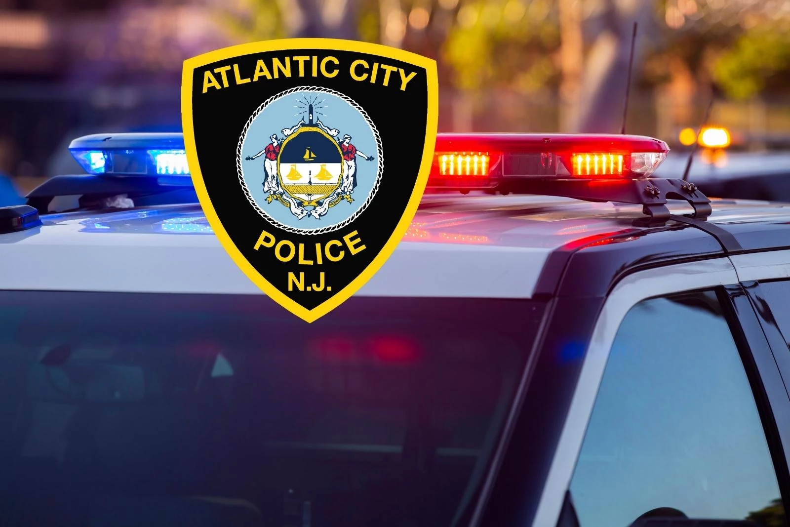 Atlantic City Police Department shield / Photo: ACPD Facebook Page/Chris Coleman-Townsquare Media Illustration