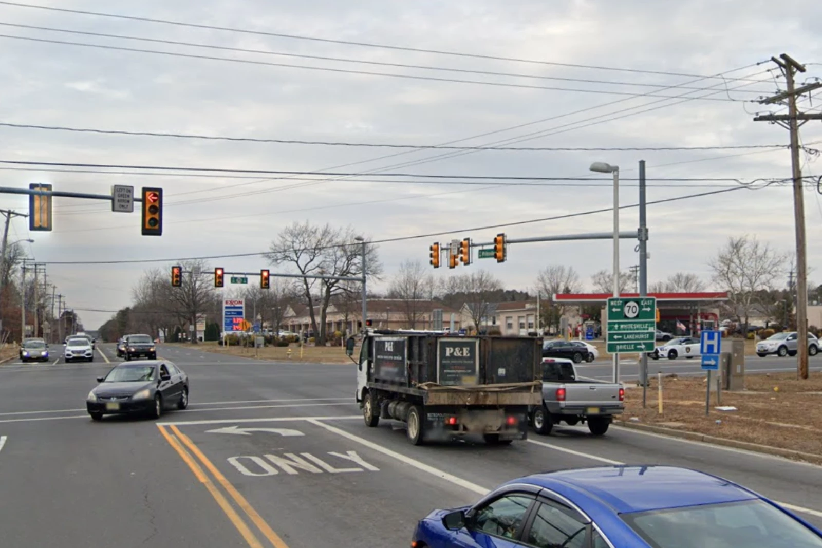 Route 70 and Whitesville Road in Toms River NJ - Photo: Google Maps