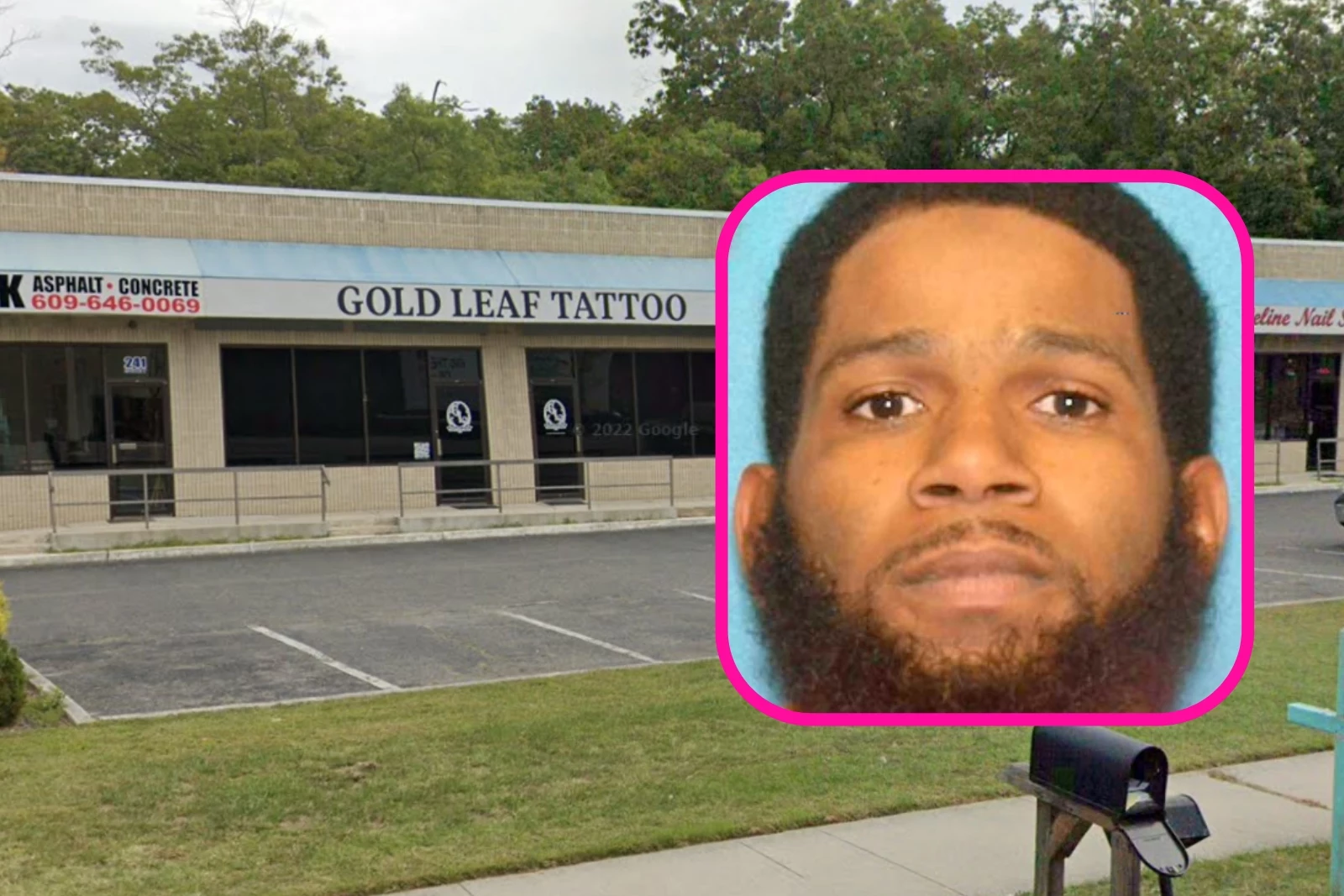 Vito C Anderson of Pleasantville NJ allegedly broke into Gold Leaf Tattoo in Galloway Township