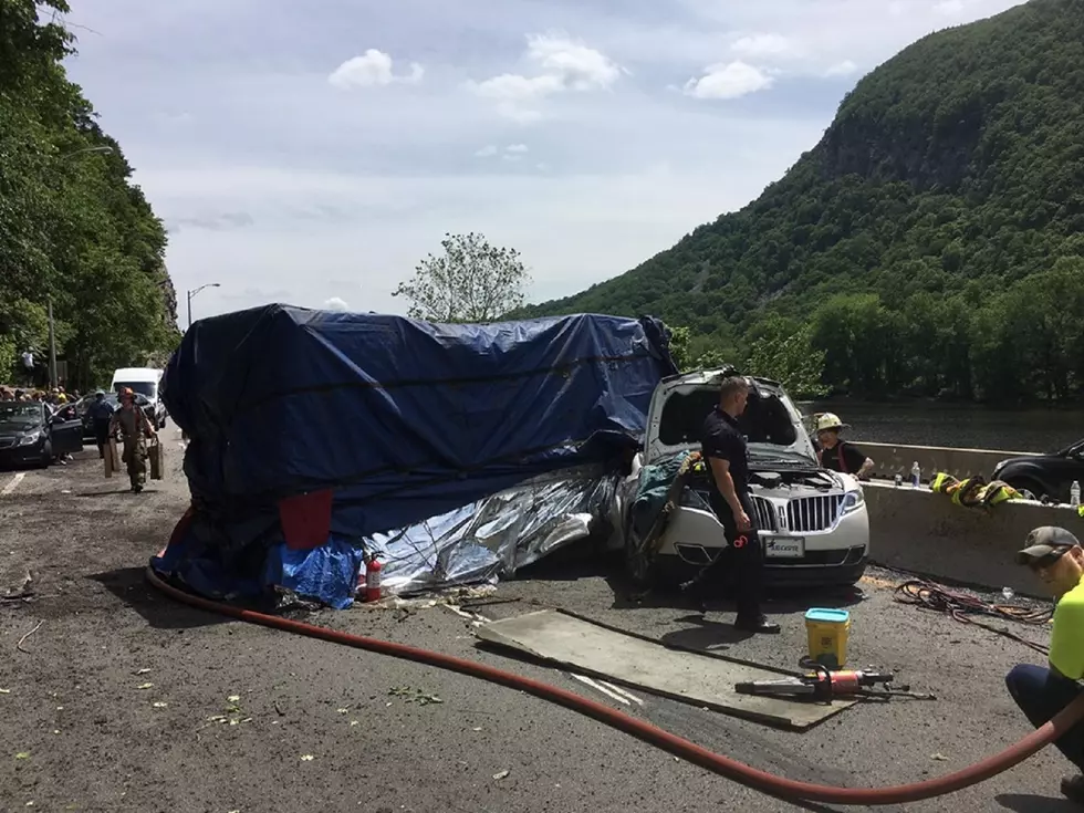 Dog Trapped on I-80 After 75,000-pound Generator Crushes SUV
