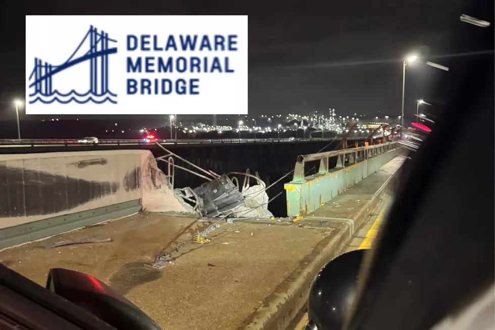 Where is driver? Truck crashes off the Delaware Memorial Bridge, sinks in 20 feet of water